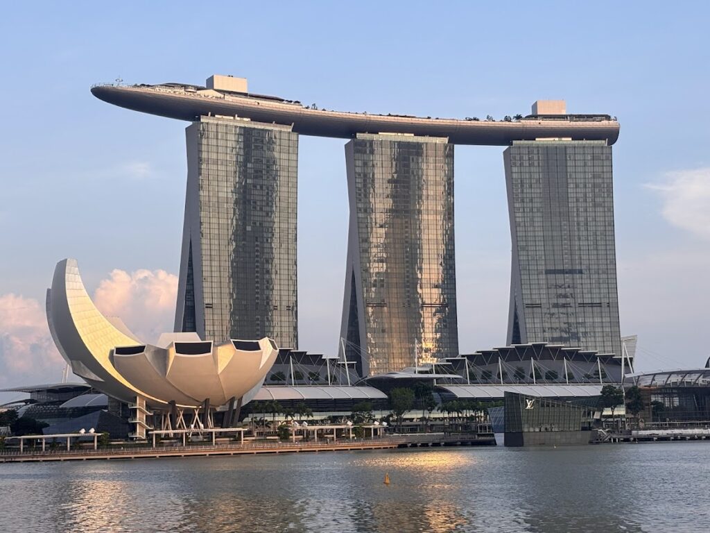 marina bay sands from esplanade